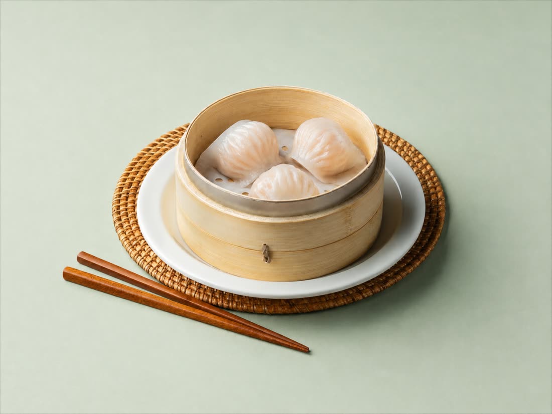 수제 새우 하가우 (Handmade Har Gow Shrimp Dumplings) — 삼신 가로수길점 메뉴 — 가로수길 chinese restaurant (韓国料理 · 美食)