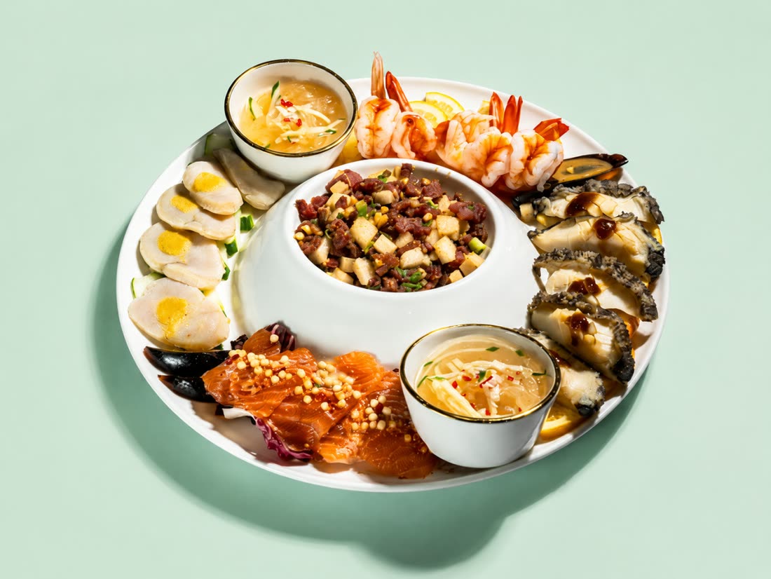 삼신 특선 한중일 냉채 (The Three Gods Signature Cold Platter) — 삼신 가로수길점 메뉴 — 가로수길 chinese restaurant (韓国料理 · 美食)