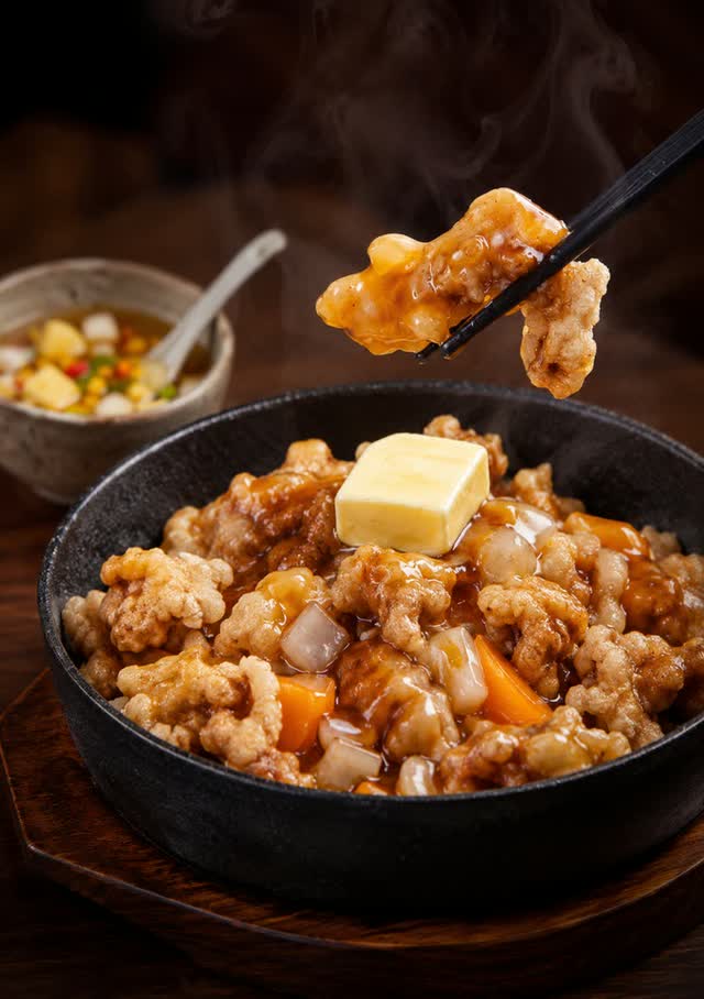 마파 오믈렛밥 클로즈업 — 삼신 가로수길점 — 서울 강남 신사동 가로수길 chinese restaurant (韓国料理 · 美食)